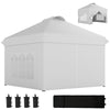 10' x 10' Pop Up Canopy Tent, Instant Sun Shelter, Tents for Parties, with Wheeled Carry Bag, for Outdoor, Garden, Patio