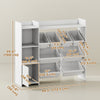 Qaba Kids Bookshelf and Toy Storage Organizer, Children Bookcase with 8 Removable Bins, Cabinet for Playroom, Kids Room, Nursery, White