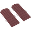 Set of 2 Patio Chair Cushions, High Back Adirondack Chair Cushion with Ties, High-Density Foam, Wine Red