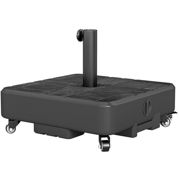 Patio Umbrella Base with Wheels Fillable Outdoor Umbrella Stand for 1.5