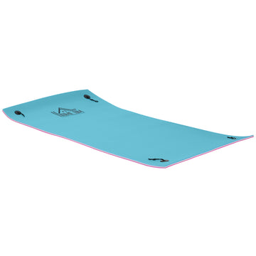 10x5ft Floating Mat Floating Lily Pad Water Carpet Float Aqua Mat Water Recreation and Relaxing in Lake, River, Beach, Swimming Pool, Blue