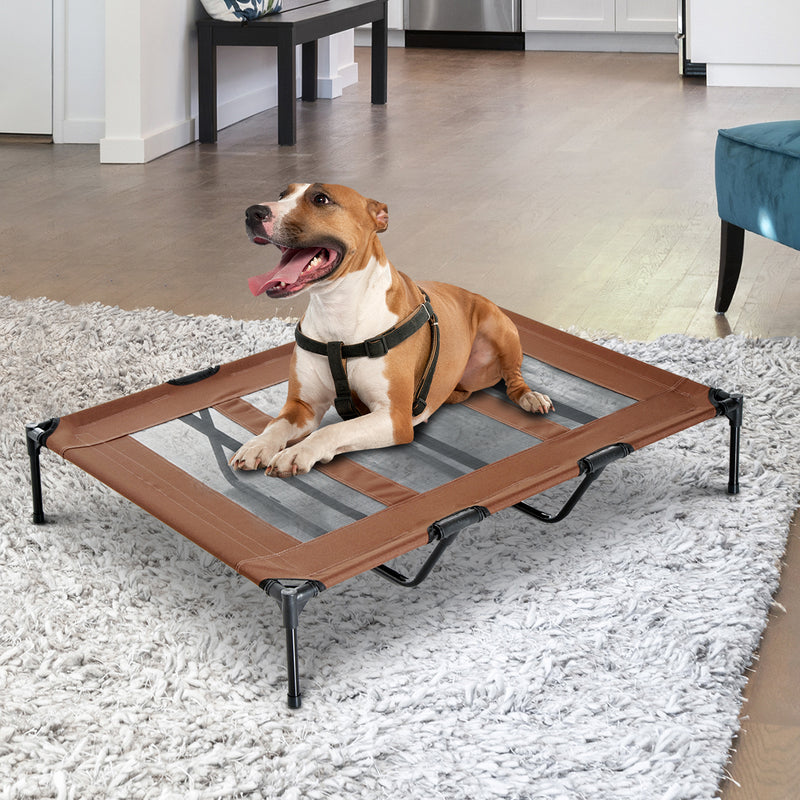 Elevated Dog Bed, Raised Dog Cot for XL Sized Dogs, Indoor & Outdoor, 48