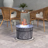 Smokeless Fire Pit, Portable Camping Bonfire Stove with Mat for Backyard Patio Picnic, Magnesium Oxide, Black