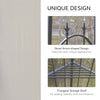 10' x 10' Steel Outdoor Patio Gazebo Canopy with Removable Mesh Curtains, Display Shelves, & Steel Frame