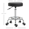 Adjustable Swivel Salon Stool Hydraulic PU Barber Rolling Massage Tattoo Chair Bar Beauty SPA Seat Black