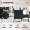 4-Piece Rattan Outdoor Furniture Set Patio Furniture Set with Coffee Table 22.8