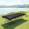 Sleeping Mat, Camping Mat Pad with Elastic Straps, Black