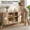 Fluted Sideboard Buffet Cabinet, 55