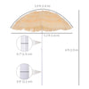 6FT Beach Umbrella Tilt Sunshade Height Adjustable Outdoor Market Patio Yard Crank Deck Sun Shade, Multi-color