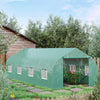 20x10x7ft Walk-in Steeple Greenhouse Outdoor Backyard Plant Seed Growth Tunnel Shed Warm House with 2 Anchor Way