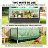 Raised Garden Bed, 5.7 x 3 x 2.3ft Steel Planter Box Outdoor with Cover, Gloves, Dark Grey