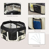 49.2-inch Soft Pet Playpen Folding Dog Pen Outdoor with Bag