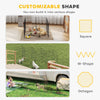 Foldable Metal Exercise Dog Playpen, Expandable Pet Fence Indoor Outdoor Use for Small Dogs, 20