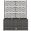 Wicker Raised Garden Bed with Trellis, 42