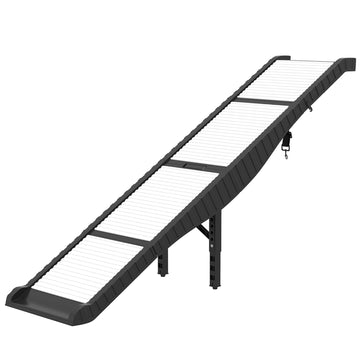 Foldable Dog Car Ramp with Support Leg, Non-Slip TPR Surface, 69