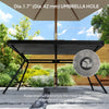 Rectangle Outdoor Dining Table for 6, with 1.7
