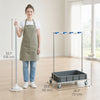 Cleaning Rolling Janitor Cart with Locking Wheels Cleaning Cart with Integrated Drip Tray 4 Casters