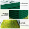 8' x 4' x 2' Raised Garden Bed, Galvanized Planter Box for Growing Flowers, Herbs and Vegetables, Green