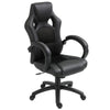 Racing Gaming Chair Office Chair Computer Desk Gamer Chair with Swivel Wheels, Padded Headrest, Tilt Function, Black