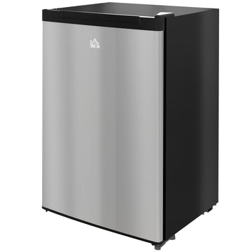 Upright Freezer, 3 Cu.Ft Mini Freezer with Reversible Single Door, Adjustable Thermostat for Home, Dorm, Silver