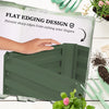 Galvanized Planter Box, Outdoor Raised Garden Bed with 4-Tier Trellis Tomato Cage for Climbing Vines, Vegetables, Green
