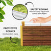 Set of 2 Galvanized Metal Planters for Outdoor Plants, 4' x 2' x 2' Raised Garden Bed, Distressed Dark Brown