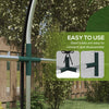 9.8' x 3.9' Crop Cage with Zipper Roll-Up Door, Mesh Plant Protection Tent from Animals with Galvanised Steel Frame