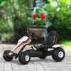 Kids Pedal Go Kart Children Racing Style Ride on Car with Adjustable Seat, Plastic Wheels, Handbrake and Shift Lever for 3-6 Years Old