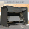 3-Seater Patio Swing Cover, Outdoor Garden Furniture Protection Hammock Glider Cover, 81