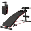 Soozier Foldable Sit Up Bench Core Workout for Home Gym Black