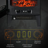 Electric Fireplace Heater, Freestanding Fireplace Stove with Realistic Adjustable Flame Effect and Adjustable Temperature, Overheating Safety Protection, 750W/1500W, Black