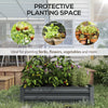 Set of 2 Raised Garden Bed, Steel Elevated Planter Box for Flowers, Herbs, Succulents, 39