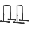 Soozier Push Up Bars, Adjustable Dip Station Parallel Bars with 4 Height Levels for Home Gym Fitness Workout