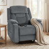 Power Recliner Chair with Massage, Electric Lift Chair for Elderly with Side Pockets, 2 Memory Positions, Remote
