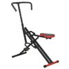 Soozier Foldable Squat Machine for Home Gym, Glute Workout Equipment for Arm, Leg and Glute Training, Red