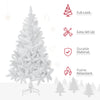 5ft Artificial Christmas Tree with Pine Realistic Branches, Auto Open, for Indoor Decoration