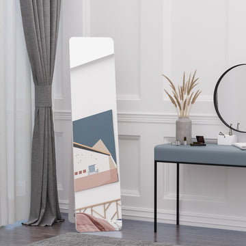 Full Length Mirror for Bedroom, Free Standing Dressing Mirror, Wall Mirror with Wood Frame, 15