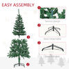 6ft Green Christmas Tree Artificial Xmas Holidays Party with Decoration Ornament, Green