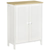 Storage Cabinet with Doors, Cupboard Organization with 2 Adjustable Shelves, Storage Solution for Living Room, Bathroom
