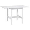 Solid Wood Kitchen Table, Farmhouse Drop Leaf Tables for Small Spaces, Folding Dining Table, for Up to 4 People, White