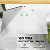 8ft Half Umbrella Outdoor Balcony Parasol Patio Garden Outdoor Window Sun Shade w/ 5 Ribs, Cream White