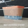 3 Pack Self Watering Flower Pots, 10.5 Inch Planter Box with Water Level Indicator for Vegetables, Succulents Plants