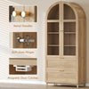 Arched Kitchen Pantry Cabinet, 71