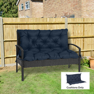 Porch Swing Cushion Garden Bench Cushion with Backrest, Non-Slip 2-seater Soft Pad, Swing Chair Mat Replacement for Indoor and Outdoor, 39.4
