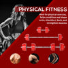 66lbs 2-In-1 Dumbbell & Barbell Adjustable Set Strength Muscle Exercise Fitness Plate Bar Clamp Rod Home Gym Sports Area