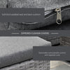 3-Piece Patio Furniture Set Modern Sectional Sofa Rattan Chair Wicker Conversation Set Outdoor Hand Woven Rattan Wicker Furniture Patio Coffee Table Sofa Set, Grey