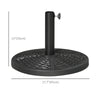 21 lbs Cement Round Market Umbrella Base Holder, 18