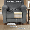 Power Recliner Chair with Massage, Electric Lift Chair for Elderly with Side Pockets, 2 Memory Positions, Remote, Dark Grey