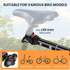 Folding Bicycle Cargo Trailer Utility Bike Cart Carrier Garden Patio Tool with Hitch Black