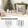 6 Panels Heavy Duty Dog Playpen Outdoor Indoor with Door & Strap, 39